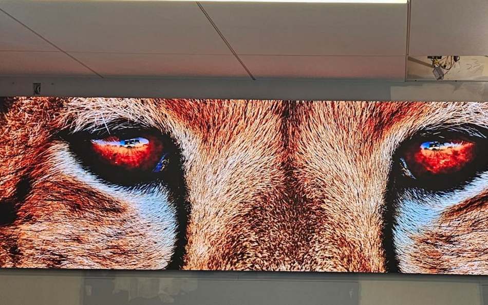 Finished GPR large-format display installation